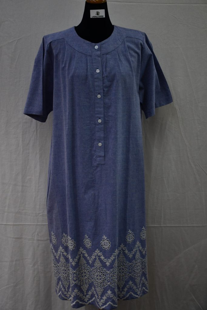 Chambray With Hakoba Dress – The Lodha Group